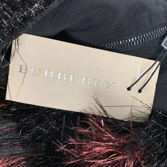 BURBERRY PRORSUM Fall 2012 Size 6 Cherry & Black Polyamide / Silk Stripe Skirt - Picture 7 of 7